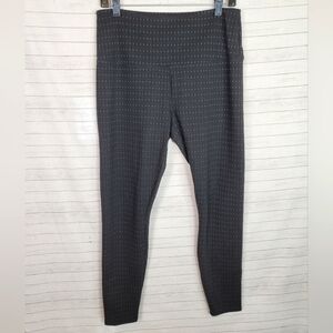 LYSSE FLOWER PIN DOT PRINT SKINNY LEGGINGS, SZ LARGE